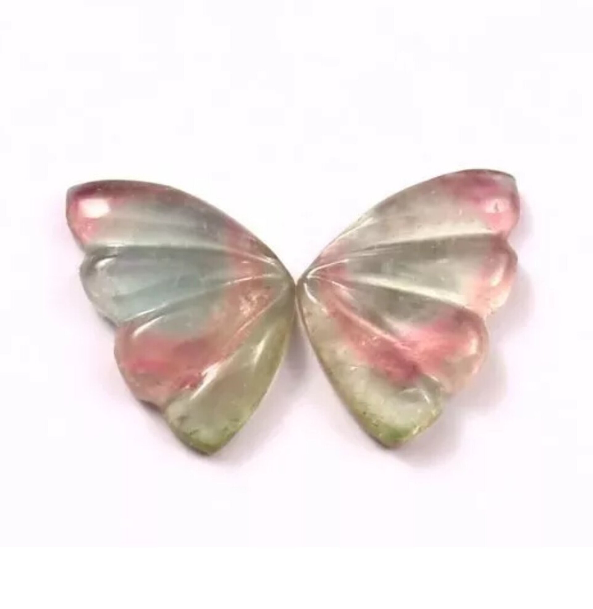 Extraordinario anillo Mariposa con magníficas Turmalinas bicolor - 4