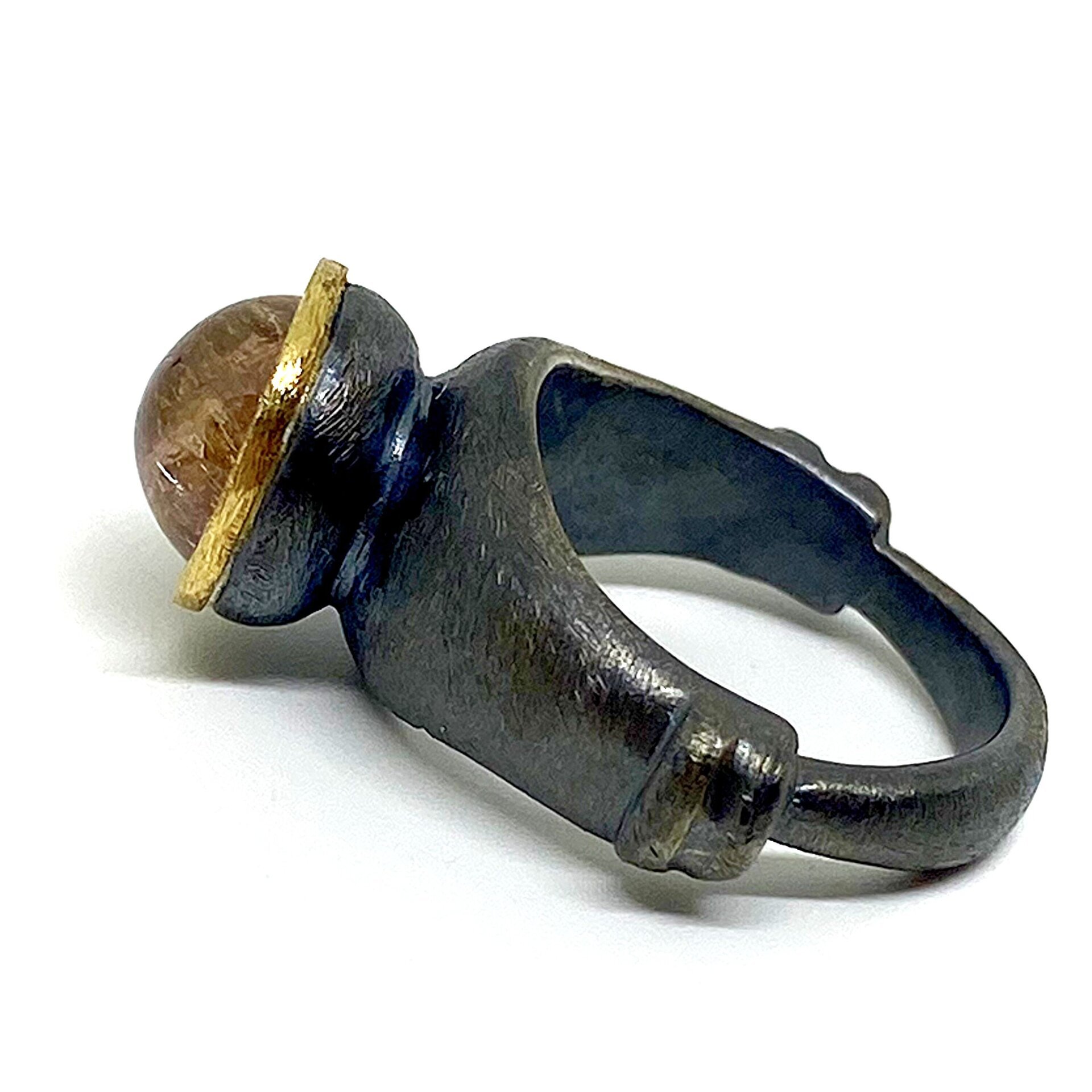 Extraordinario anillo con magnífica Turmalina natural de altísima calidad - 4
