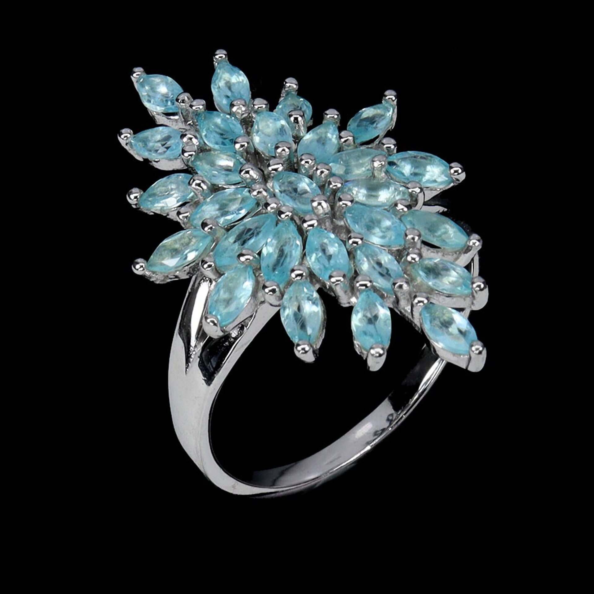 Conjunto Único y Exclusivo de anillo y colgante con preciosas Apatitas. - 4