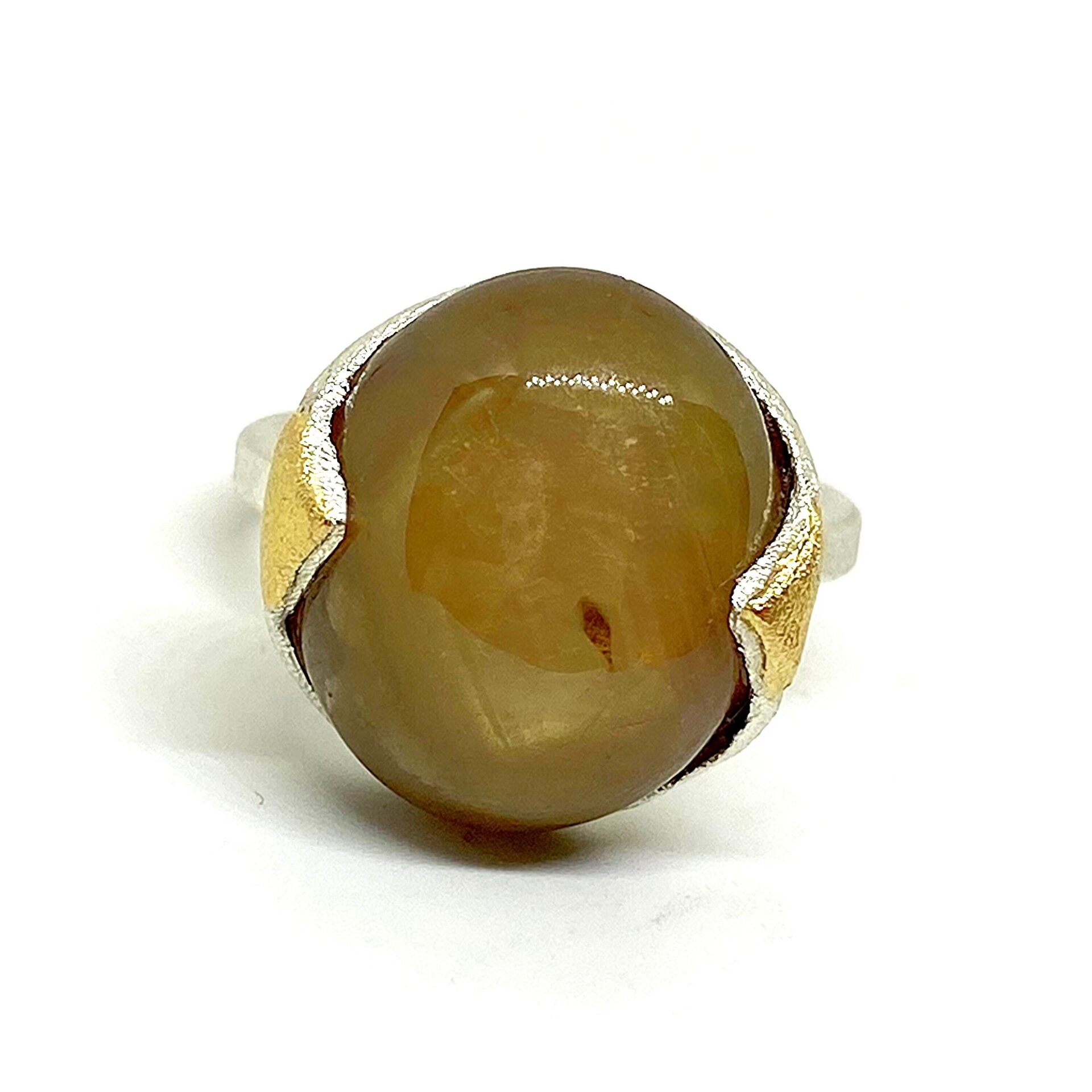 Hermoso y gran anillo con magnífico y gran Zafiro estrella. - 2