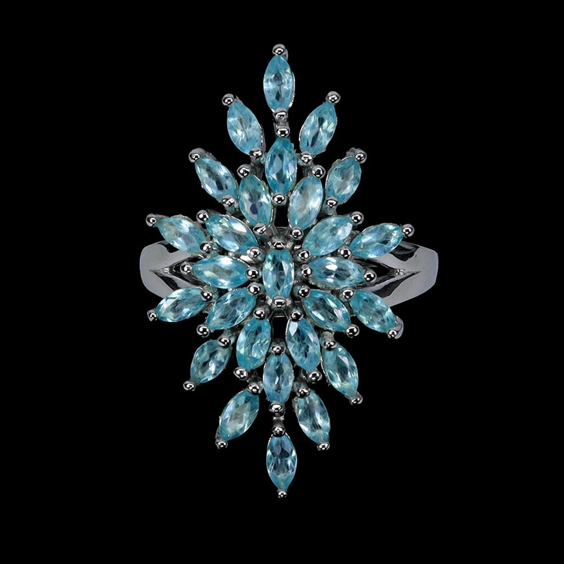 Conjunto Único y Exclusivo de anillo y colgante con preciosas Apatitas. - 2