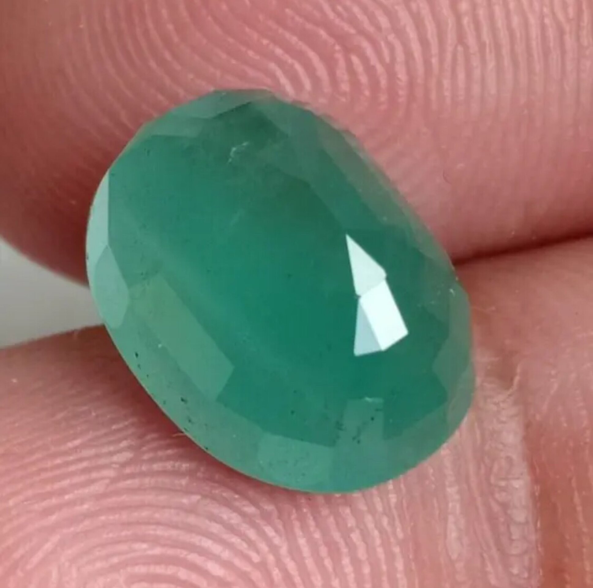 Extraordinario anillo con garras en Oro de 18K y Plata de Ley con preciosa - 3