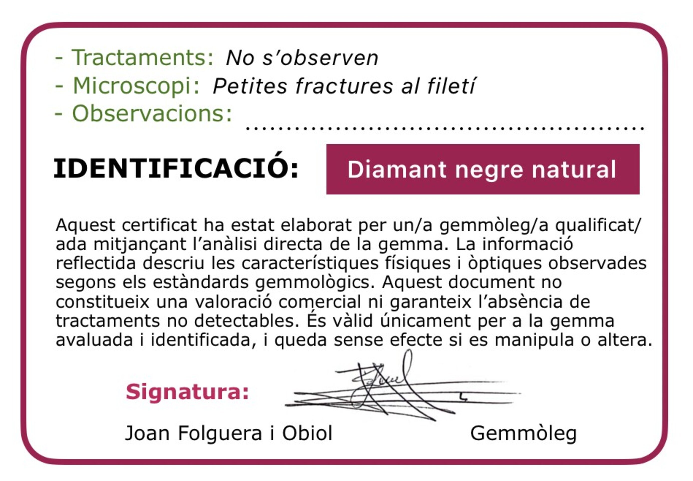 Increíble anillo solitario con precioso y enorme Diamante negro natural - 8